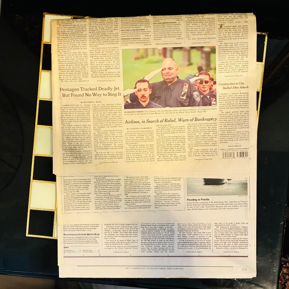 Saturday, 9/15/2001 edition The New York Times - Picture 3 of 4